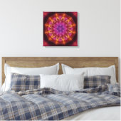 "Flower of Life", "Sacred Geometry", Mandala, verv Canvas Afdruk (Insitu (Slaapkamer))