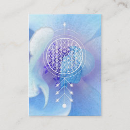 *~* Flower of Life Sacred Geometry Reiki Yoga Visitekaartje