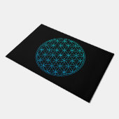 flower of life sacred geometry symbol ancient zen  deurmat (Schuin)
