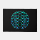 flower of life sacred geometry symbol ancient zen  deurmat (Voorkant)