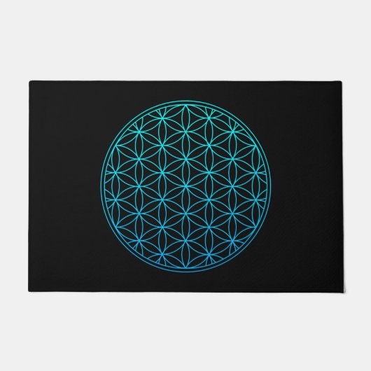 flower of life sacred geometry symbol ancient zen  deurmat (Voorkant)