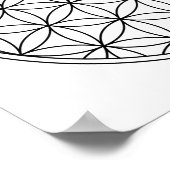 flower of life sacred geometry symbol ancient zen  poster (Hoek)