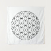 flower of life sacred geometry symbol ancient zen  wandkleed (Voorkant)
