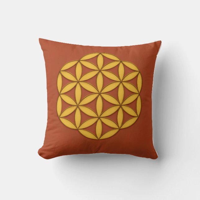 Flower of Life Sierkussen (Voorkant)