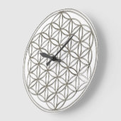 FLOWER OF LIFE - silver / Blume des Lebens Grote Klok (Hoek)