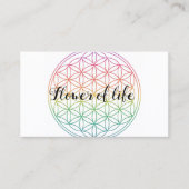 Flower of life visitekaartje (Voorkant)