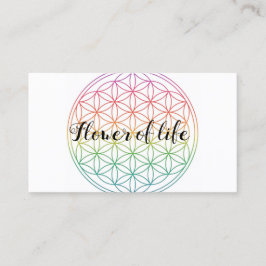 Flower of life visitekaartje