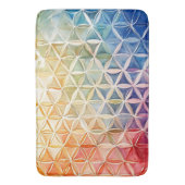 Flower of Life - Waterverf schilderij Badmat (Voorkant Verticaal)