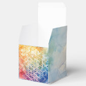 Flower of Life - Waterverf schilderij Bedankdoosjes (Geopend)