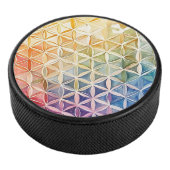 Flower of Life - Waterverf schilderij Hockey Puck (3/4)