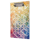 Flower of Life - Waterverf schilderij Klembord (Links)