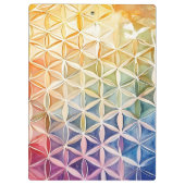 Flower of Life - Waterverf schilderij Klembord (Achterkant)