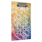 Flower of Life - Waterverf schilderij Klembord (Rechts)