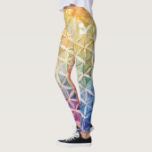 Flower of Life - Waterverf schilderij Leggings (Links)