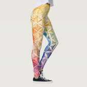 Flower of Life - Waterverf schilderij Leggings (Rechts)