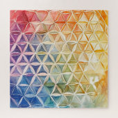 Flower of Life - Waterverf schilderij Legpuzzel (Horizontaal)