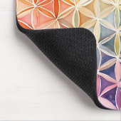 Flower of Life - Waterverf schilderij Muismat (Hoek)