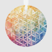 Flower of Life - Waterverf schilderij Ornament (achterkant)