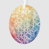 Flower of Life - Waterverf schilderij Ornament (voorkant)