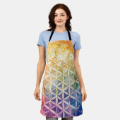 Flower of Life - Waterverf schilderij Schort (Gedragen)