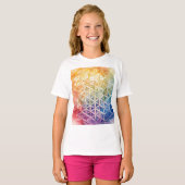 Flower of Life - Waterverf schilderij T-shirt (Voorkant volledig)