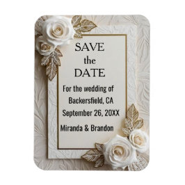 "Flower of Love" - Elegant & Unique Wedding Invita Magneet