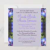 Flower of Love Fractal Art Wedding Invitation Kaart (Achterkant)