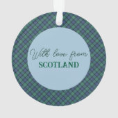 Flower of Scotland Scottish Tartan Christmas Ornament (achterkant)