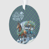 Flower of Scotland Scottish Tartan Christmas Ornament (voorkant)