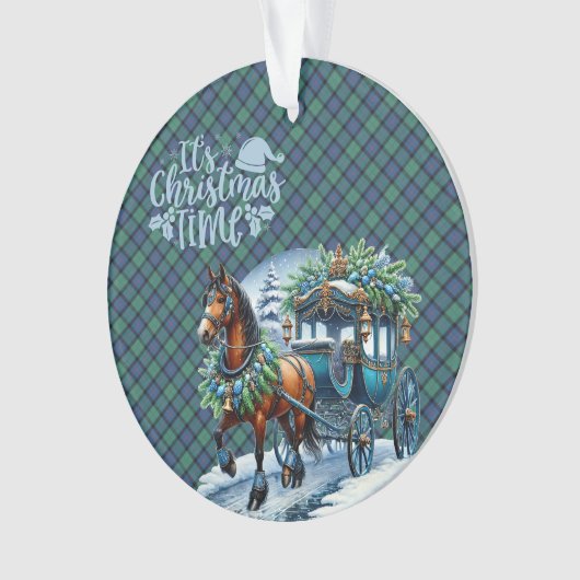 Flower of Scotland Scottish Tartan Christmas Ornament (voorkant)