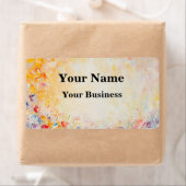 Flower Oilpainting Etiket (Insitu)