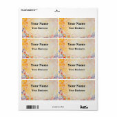 Flower Oilpainting Etiket (Full Sheet)