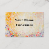 Flower Oilpainting Visitekaartje (Voorkant)