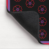 Flower on a Black Background Custom Personalized Muismat (Hoek)
