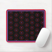 Flower on a Black Background Custom Personalized Muismat (Met muis)