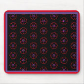 Flower on a Black Background Custom Personalized Muismat (Voorkant)