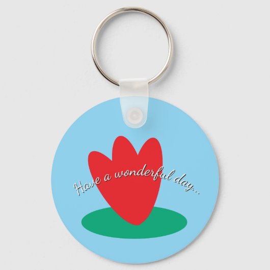 flower on a pond sleutelhanger (Voorkant)