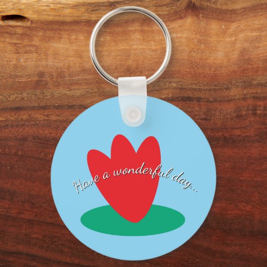 flower on a pond sleutelhanger (Voorkant)