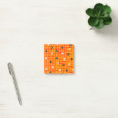 Flower Oranje Red Check Pattern Vibrant Post-it® Notes (Kantoor)