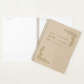 Flower Outline Book Cover Planner (Display)