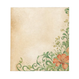 Flower Page Scrapbook & Junk Journal Supplies Notitieblok