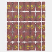 flower paint blanket fleece deken (Voorkant)