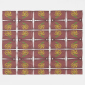 flower paint blanket fleece deken (Voorkant (Horizontaal))