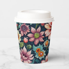 Flower Paper cup Papieren Bekers