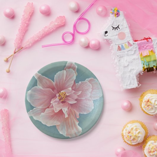 Flower paper plate papieren bordje (Feest)