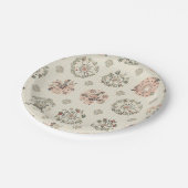 Flower party papier borden papieren bordje (Gekanteld)