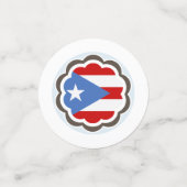 Flower Party, Puerto Ricaanse Vlag Party Thema Confetti (Kleine voorkant)