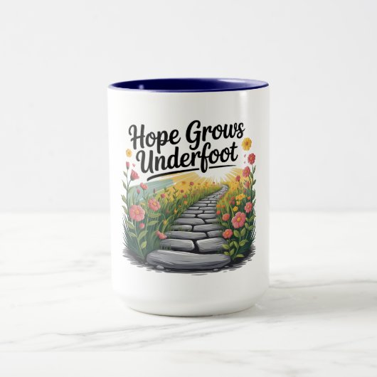 Flower Path - Nature-Inspired Mental Health Mug Mok (Midden)