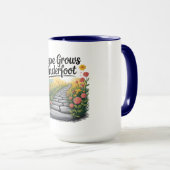 Flower Path - Nature-Inspired Mental Health Mug Mok (Voorkant rechts)