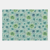 FLOWER PATTEREN CADEAUVERPAKKINGSPAPIER INPAKPAPIER VEL (Voorkant)